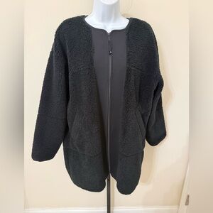 Like New- Lululemon Collarless Textured Fleece Full Zip Jacket Sz 10